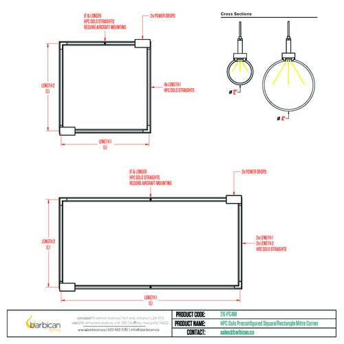 Barbican HPC Solo PC Sq Rec Mitre LD