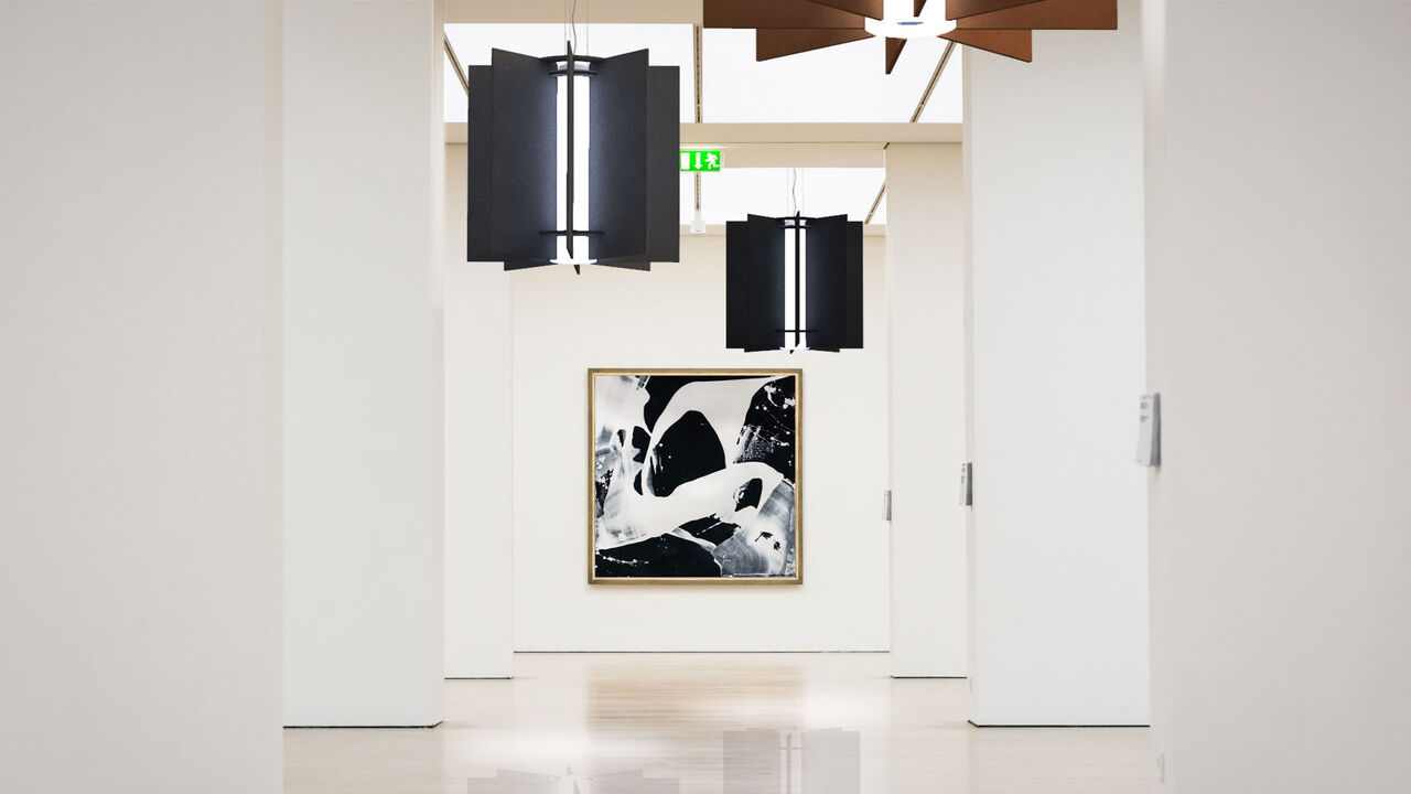 Acoustic Reflex Barbican Fixture Uxbridge Lit Slate Ebony