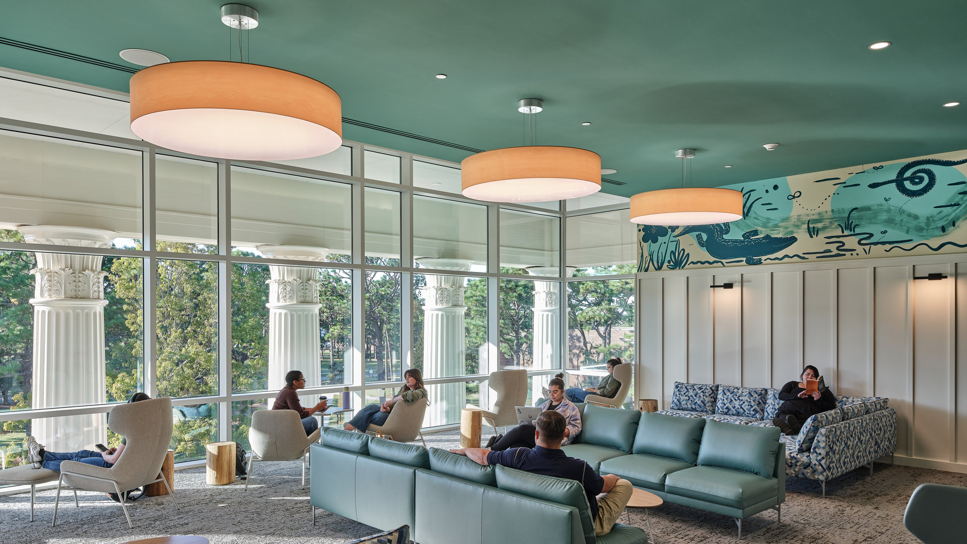 Barbican Installation Uncwrandalllibrary Drumwoodprint Keithisaacs